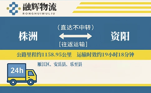 株洲到资阳物流专线